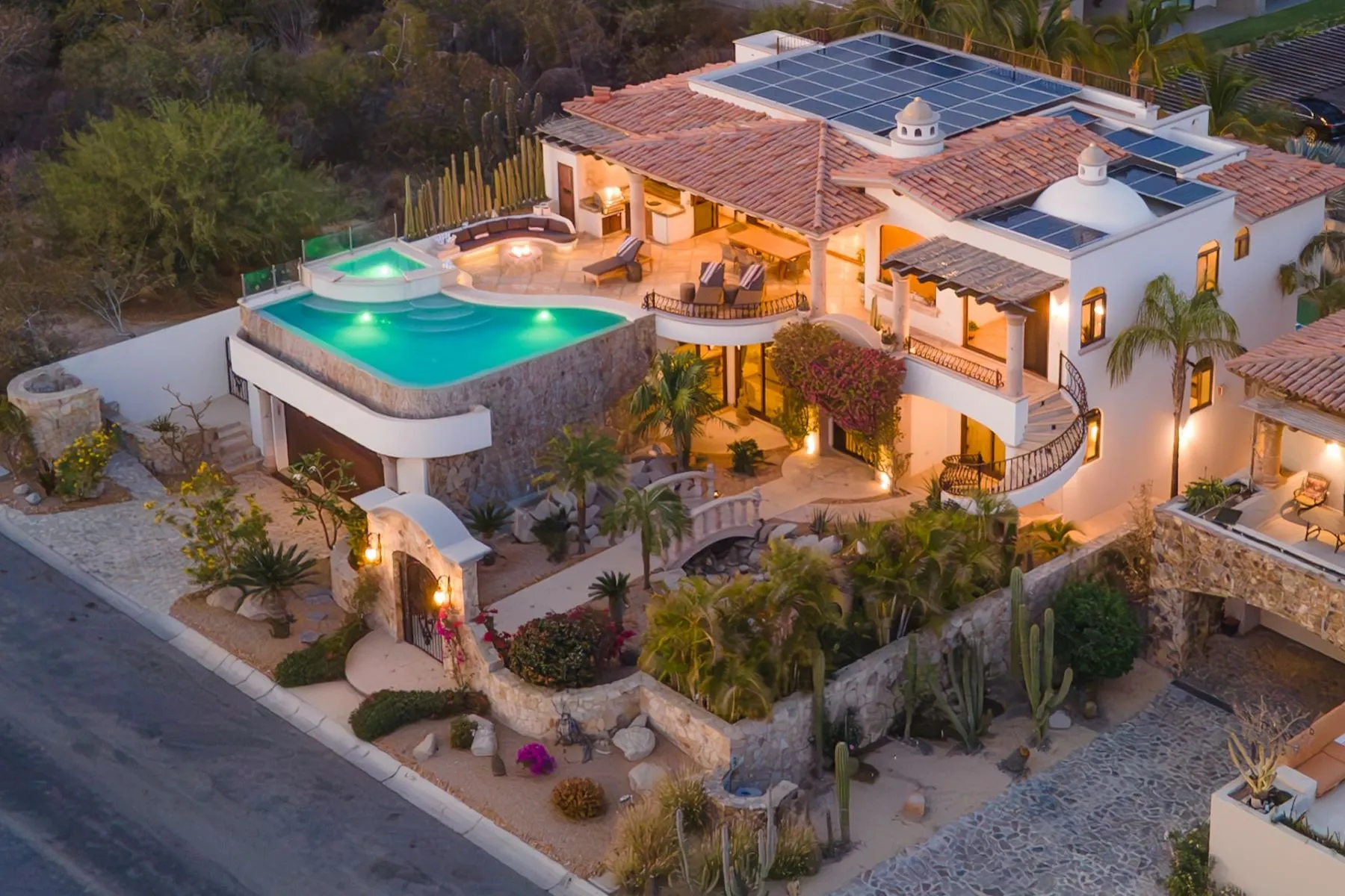 Luxury Homes for Sale in Cabo San Lucas in Pedregal featuring elevated ocean and marina views